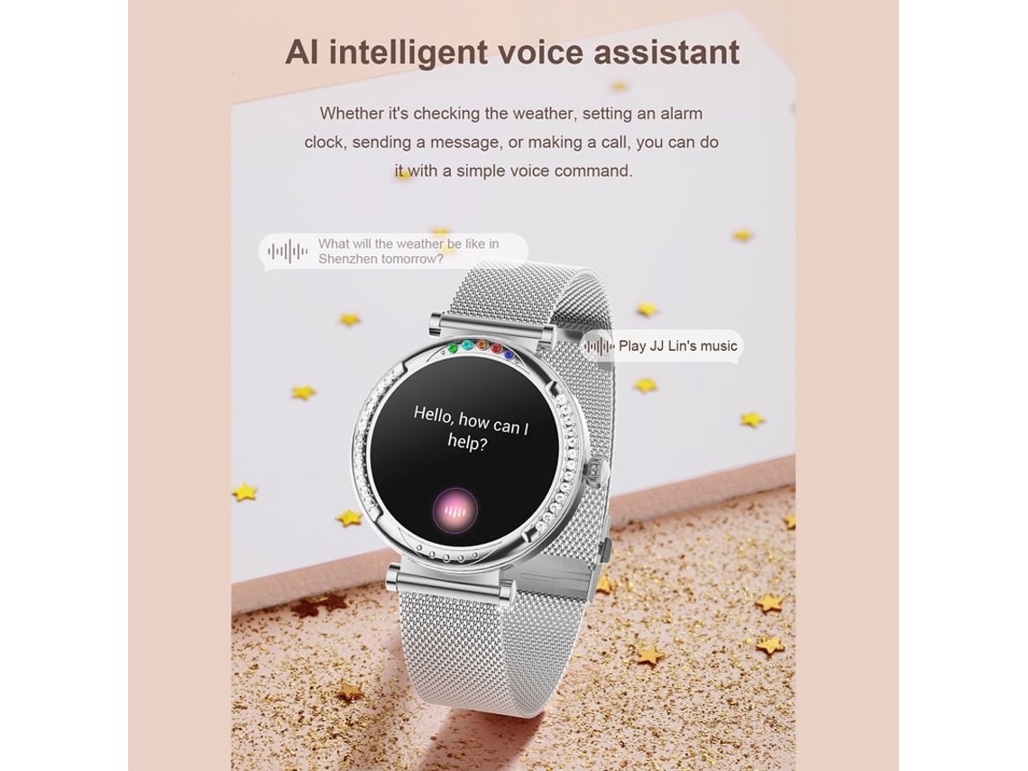 Smart Watch Cf33 1 27 Polegadas Ip67 À Prova D'água Mais De 100 Modos Esportivos Prata Yunzii