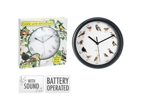 Reloj Pared 30 Cm Sonido Pajaros Surtido Segnale