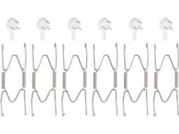 Conjunto de 6 suportes para pratos em aço inoxidável, invisíveis na parede CHABERLU