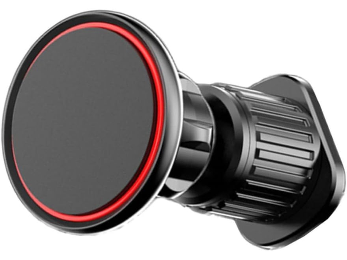 Suporte Magnético Para Celular Veicular Com Gancho Giratório Em Abs
