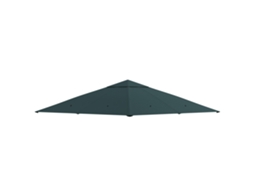 Telhado Substituto Para Gazebo De Jardim, Poliéster, 2,98 X 2,95 M, Cinza Escuro-wy