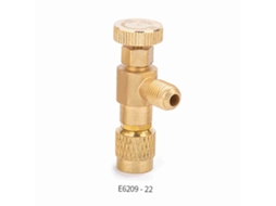 Válvula De Carga De Refrigerante R22 1/4 Pulgadas Válvula De Control De Flujo De Cobre Válvula De Seguridad De Flúor Para Aire Acondicionado