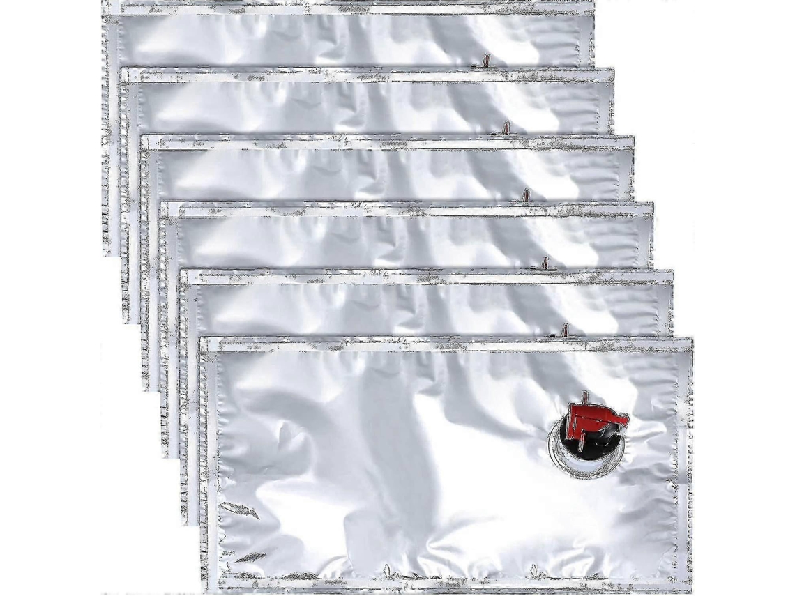 Conjunto De 6 Sacos Para Vinho Reutilizáveis, Bolsas De Armazenamento De Substituição Com Bico Para Recarga Aquaforge