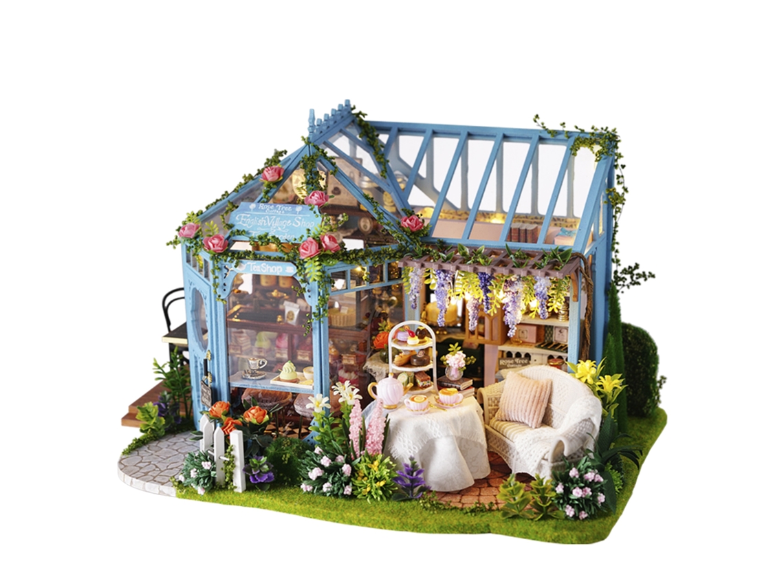 Maquete 3d Do Salão De Chá Do Jardim De Rosas, 29x20x17,8 Cm