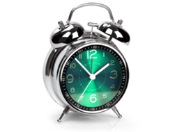 Despertador Super Alto para Adultos com Sono Pesado, Twin Bell Retro 4 Polegadas Silencioso Sem Tique taque de Quartzo com Luz de Fundo, Mos EHSTMIND