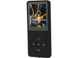 Reprodutor de MP3/MP4 de 8 GB, 8 GB de música, tela de 1,8 polegadas com entrada para cartão de memória para exercícios e aulas (preto)