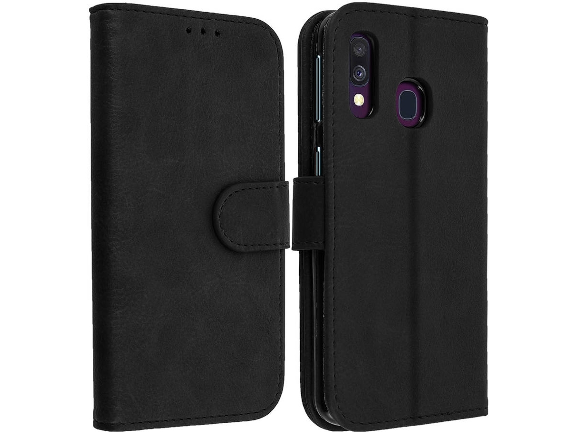 Capa Samsung Galaxy A40 Ushion Wallet Preto