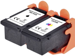 Pacote combinado de tinta substitui Canon PG 545, Cl 546 Pacote combinado compatível preto, ciano, magenta, amarelo RF IC PG545 Renkforce