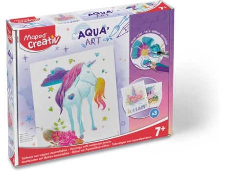 Lápis de Cor MAPED CREATIV Cx Pintura Aqua'Art Unicórnios