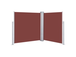 Side Awning, Side Awnings Vidaxl Marrom Poliéster (140 X 600 Cm)