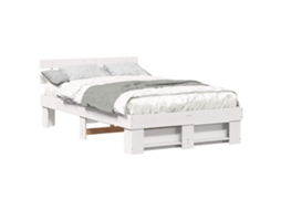 Estrutura da Cama com Cabeceira Branco 120 X 190 Cm MAISON EXCLUSIVE