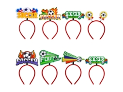 Diademas Temáticas do Mundial de 2026, Embalagem 10 Unidades, Artigos Decorativos para Torcedores, Ergonômico, Uso Diário STELASPLEN