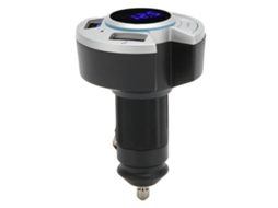 Transmissor Fm Bluetooth Carro Adaptador Com Usb E Cartão De Memória