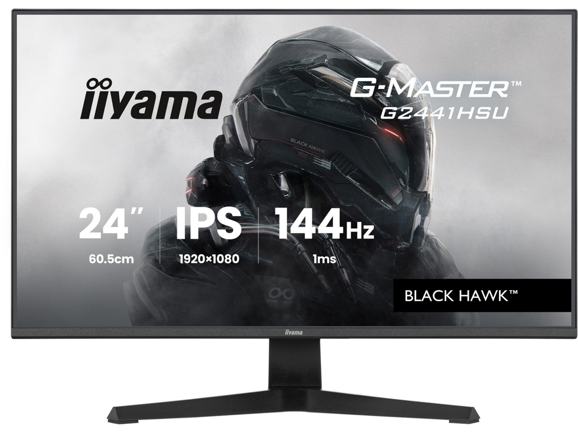 G master G2441hsu b1 Black Hawk Gaming monitor 60.5 Cm , Schwarz, Fullhd, Ips, Hdmi, Dp, Free sync, U IIYAMA (23.8 Zoll)