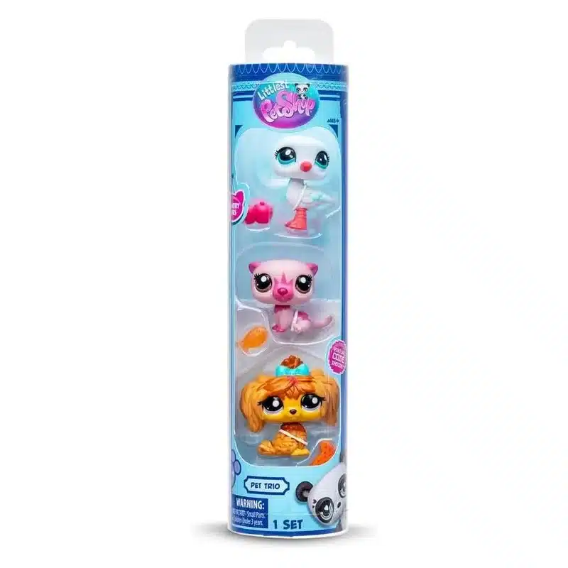 Littlest Pet Shop pack três patinhos de estimação BF00617sBF00550 Bandai
