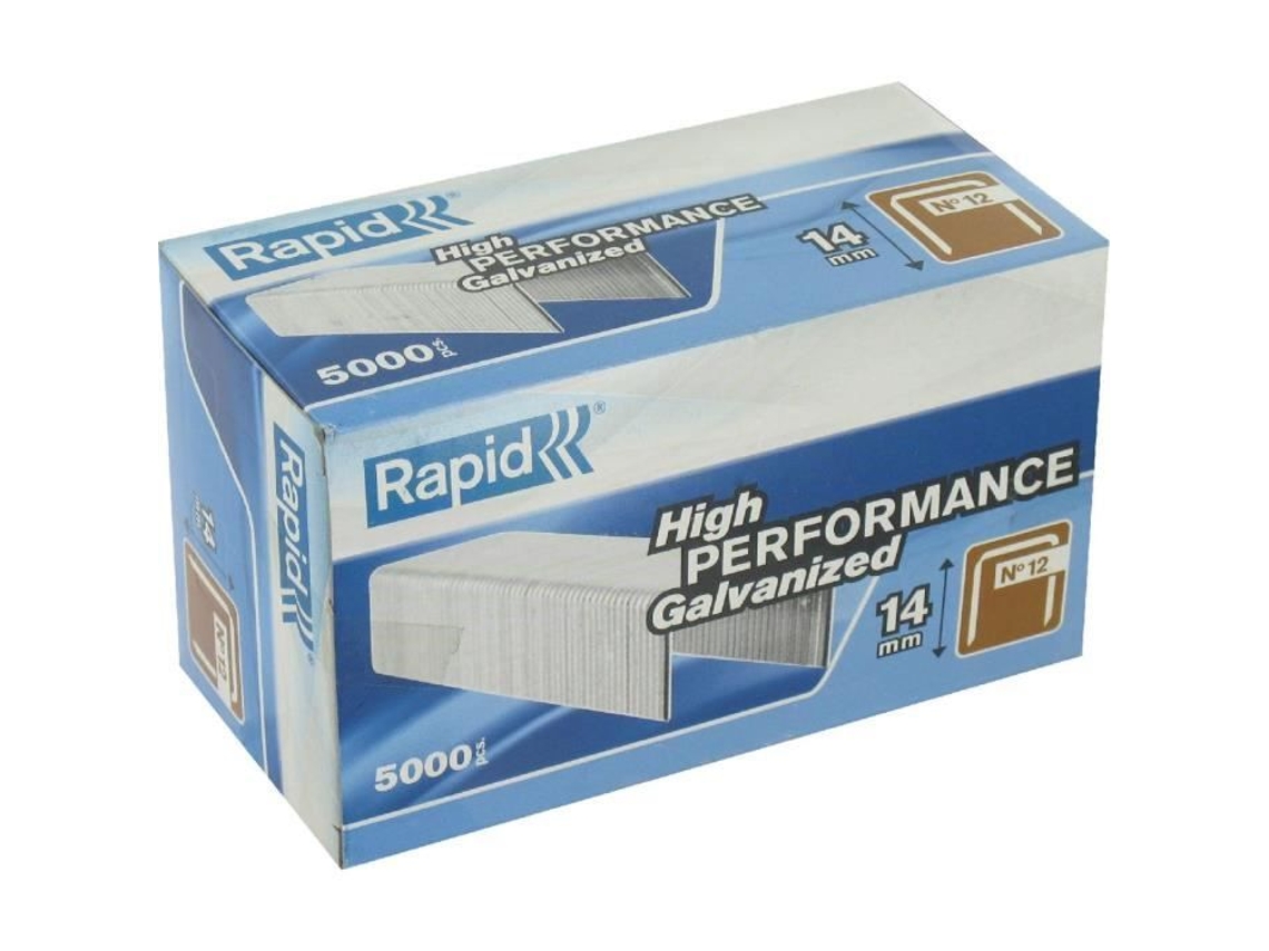 Grampo N°12 Rapid Agraf Rapid 14mm Aço Galvanizado Pneumático Têxtil