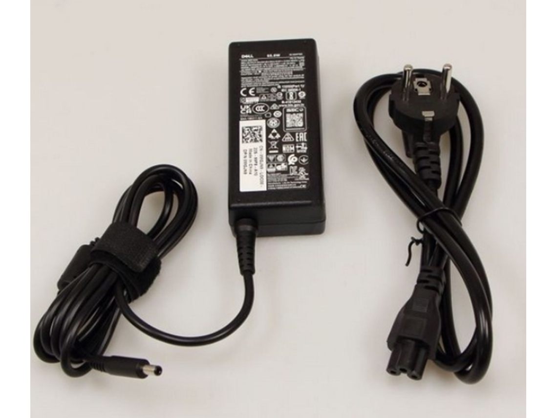 Carregador Original 19,5v, Dc, 3,34a, 65w, 4,5x2,8mm Com Pino Central Portátil Dell