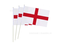 Peças De Bandeira Da Inglaterra Com Pau 14x21cm Poliéster Tamanhos Múltiplos Copa Do Mundo Uk