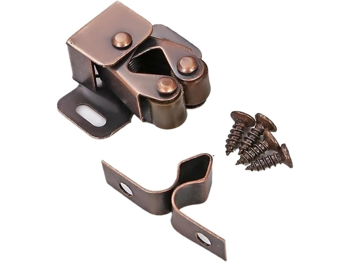 Fecho De Rolete Duplo, Fecho De Rolete Duplo Zincado Porta Armário Cozinha, Multicolorido Fecho De Esfera Bronze