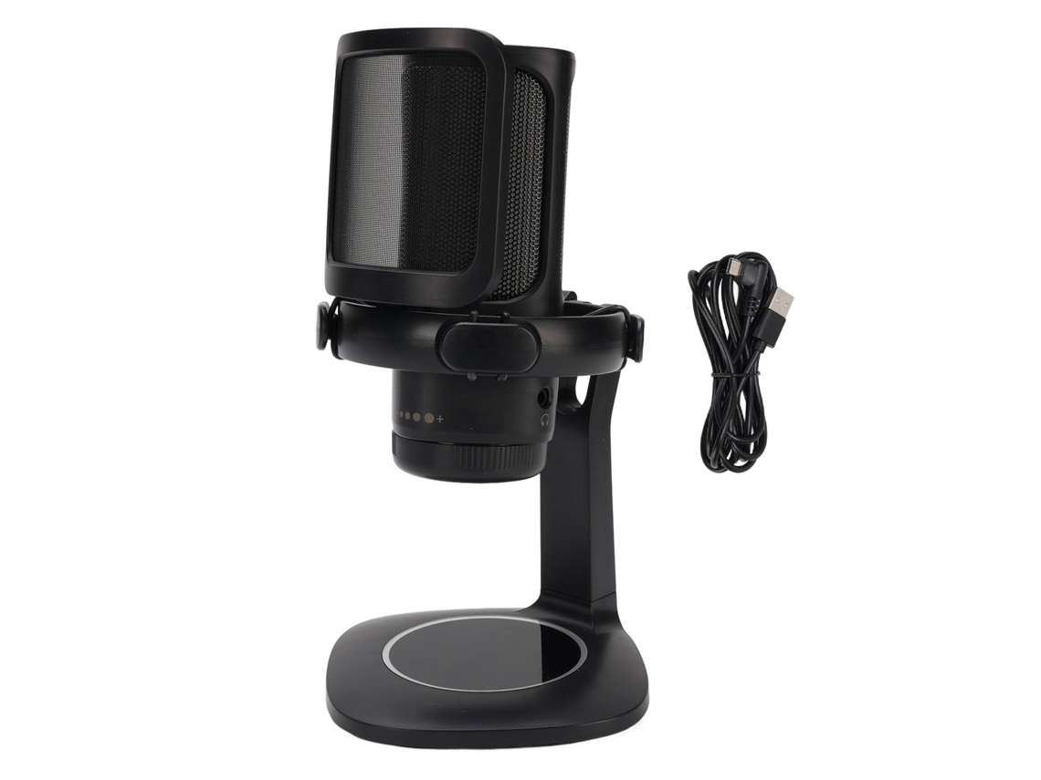 Gaming Usb Microphone For Pc Cardioid Desktop Rgb Mic Condenser Microphone With Pop Filter For Streaming Podcasting LAXISCREED