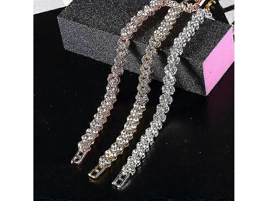 Pulseira De Cristal Dourada Da Moda Nostalgia88