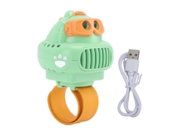 Ventilador de pulso portátil, com projeção de dinossauro, 3 velocidades, USB, recarregável S/MARCA