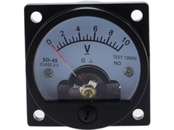 Voltímetro Analógico Cc So-45 1v 2v 3v 5v 10v 15v 20v 30v 40v 50v