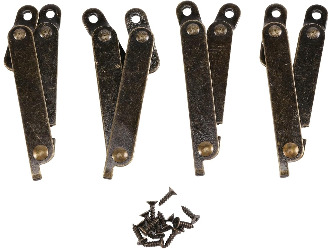 Para Tampa Dobrável De Caixa Móveis, Tom Bronze, Conjunto 4 Peças