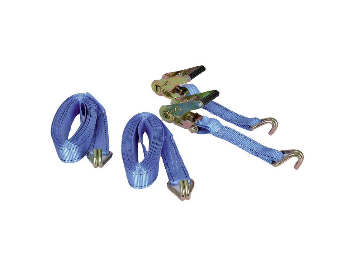 Amarração com Catraca e J-Hook 38 Mm Azul 6 Mtalamex