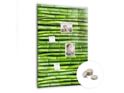 Quadro De Vidro Magnético Parede De Bambu Para A Sala De Estar Espelharte (70x100 Cm)