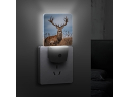 Luminária noturna de caça para uso externo com luz LED e sensor crepuscular, luzes noturnas decorativas eficientes para o quarto.