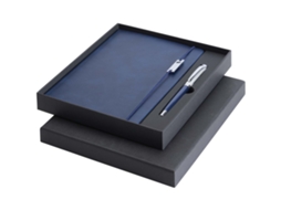 Set De Libreta De Tapa Dura A5 Y Rollerball "legato Elegance"