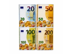 Mealheiro Rectangular Com Nota 7.5 X 10 Cm Bk 231802 Multicores