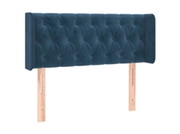 Headboard, Headboards Vidaxl Azul Veludo (103 X 16 X 78/88 Cm)