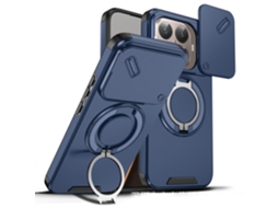 Capa Para Celular Com Suporte E Janela Deslizante Para Proteção Contra Quedas.azul série Y-leader, Redmi A7 Pro 4g