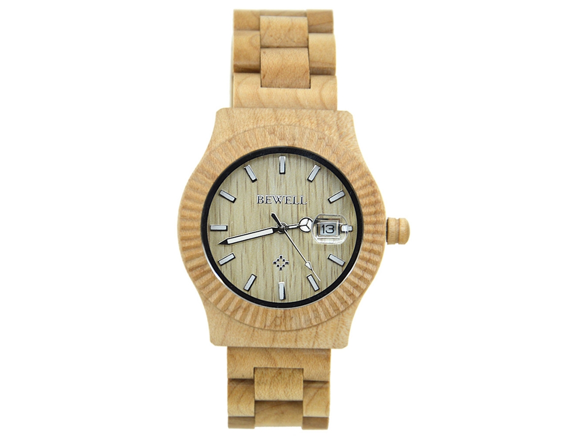 Reloj De Cuarzo De Madera Natural Para Hombre Pareja Regalo Casual Pulsera Arce