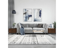 Vidaxl Mesa Centro 2 Pcs 50x50x40 Cm Madeira Proc. Carvalho Castanho