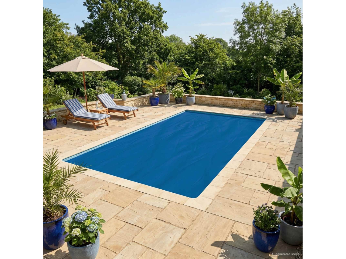 Vidaxl Capa De Piscina Solar Alta Qualidade 732 X 366 Cm 200 Μm Pe