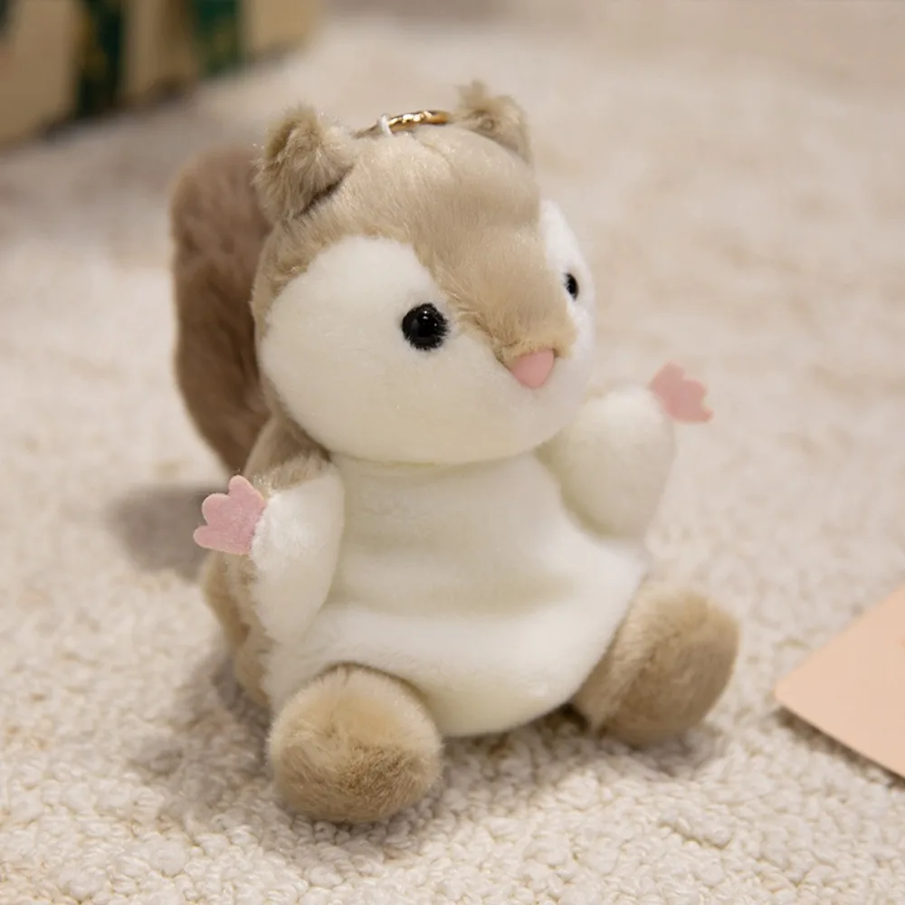 (esquilo) Mini Chaveiro De Pelúcia Da Série Bichinhos De Estimação Fofos, 13 Cm