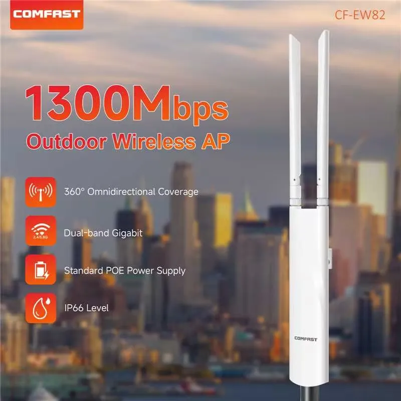 (Wi-Fi 7 3600 Mbps Ap) Ponto de Acesso Sem Fio Apip66 Dual-band Conectores Com Padrão Europeu e Americano