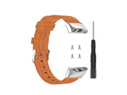 Pulseira Universal De Nylon, Compatível Com Garmin Forerunner 45/ 45s/ Swim 2, Laranja, Acabamento Moderno
