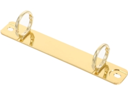 Mecanismo De Argolas Metal Com 2 Furos Baluue, Acessório Para Encadernação Livros Folhas Soltas, Cor Dourada