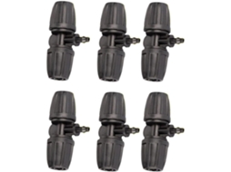 Conjunto De 50 Peças Conexões Plástico Preto Para Tubos Irrigação Por