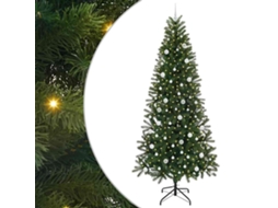 Conjunto 1 Árvore Artificial Vidaxl Verde Plástico (240 Cm)