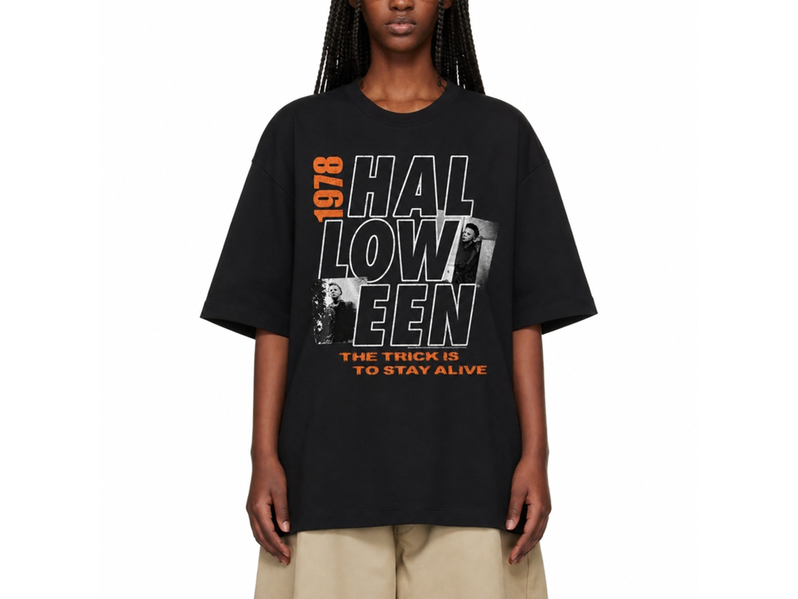 Rockinstone Halloween Movie Hollow Black Adult T-shirt Size:xxxl