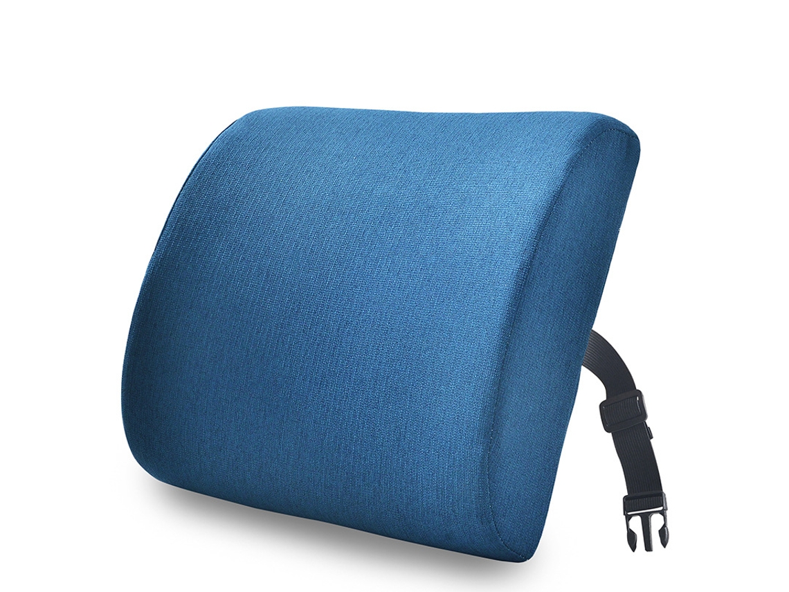Lurelia Almofada Lombar Para Cadeira E Costas Ergonómico Respirável Azul