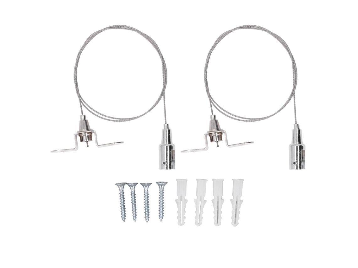 Fio De Aço Inoxidável Ajustável 90 Cm Para Pendurar Quadros, Luminárias E Exposições Arte, Suportando Até 30 Kg. -aquaforge