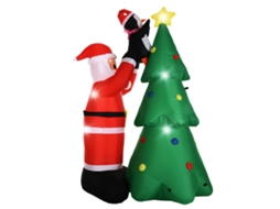 Papai Noel Inflável com Iluminação Led, LAXISCREED