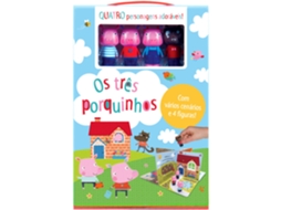 Livro Os Três Porquinhos - Livro com Fantoche de (Português)