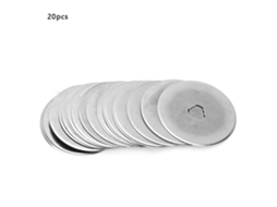 20 Lâminas de Corte Circular 45mm Aço | S/MARCA